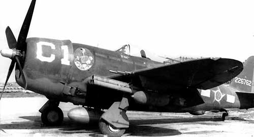P-47D-25-RE do 1&ordm; GAvCa da For&ccedil;a A&eacute;rea Brasileira