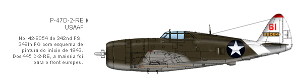 P-47D-2-RE da For&ccedil;a A&eacute;rea do Ex&eacute;rcito Americano (USAAF)