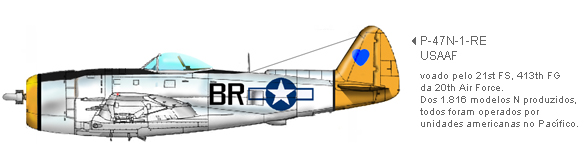 P-47N-1-RE da For&ccedil;a A&eacute;rea do Ex&eacute;rcito Americano (USAAF)