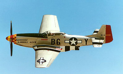 P-51D em v&ocirc;o no Midland Airsho, Texas